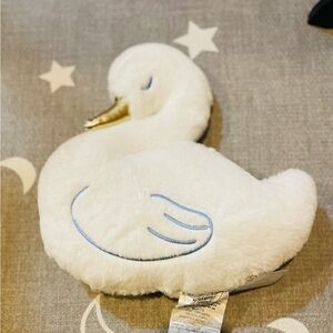 Soft Plush White Swan Pillow New